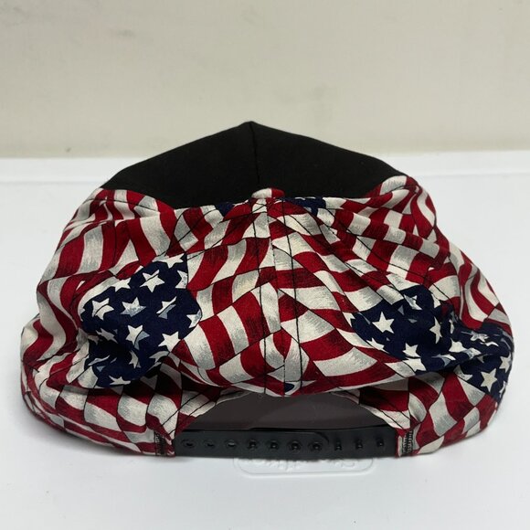 Vintage POW MIA USA Flag All Over Print Snapback Hat Military Adjustable - Picture 4 of 7